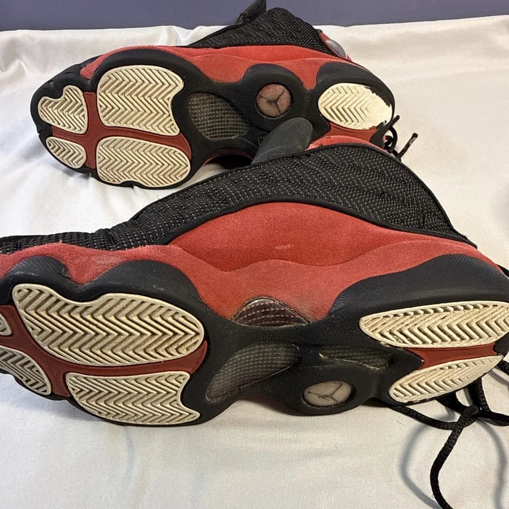 Nike Air Jordan 13 Retro Bred Black Red 7Y Pre-Owned 2017 Release